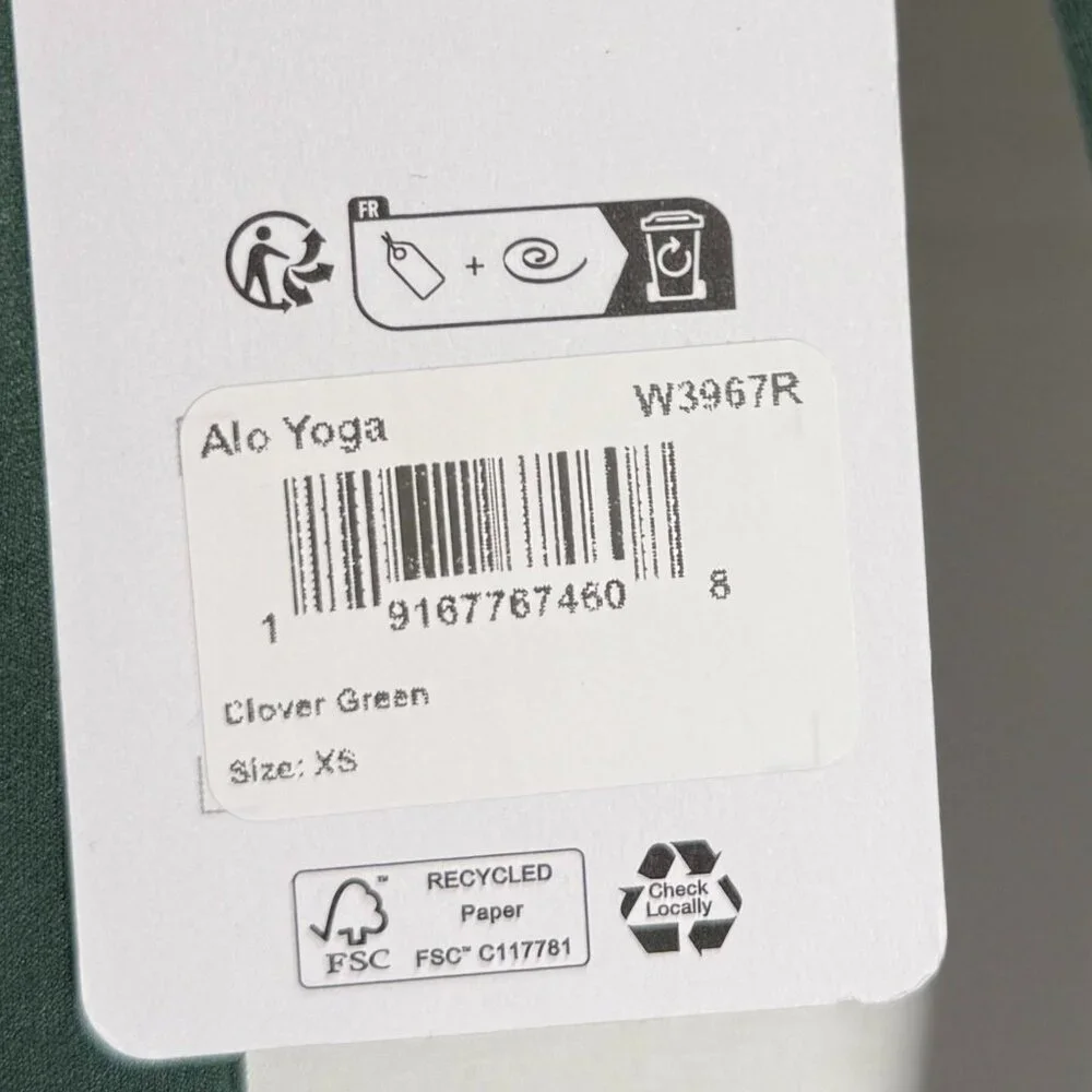 ALO Yoga Softsculpt 1/4 Zip Longsleeve NWT Clover Green - Picture 10 of 10